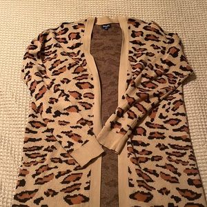 Splendid Leopard Print Cardigan